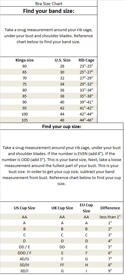 Review Clothing Size Chart